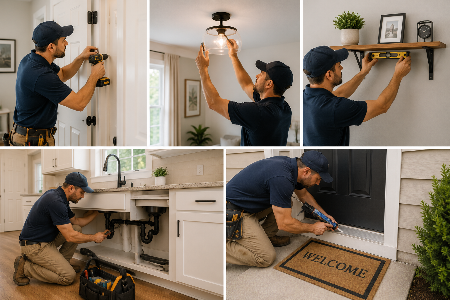 LMK Home Services handyman at work in North Raleigh NC