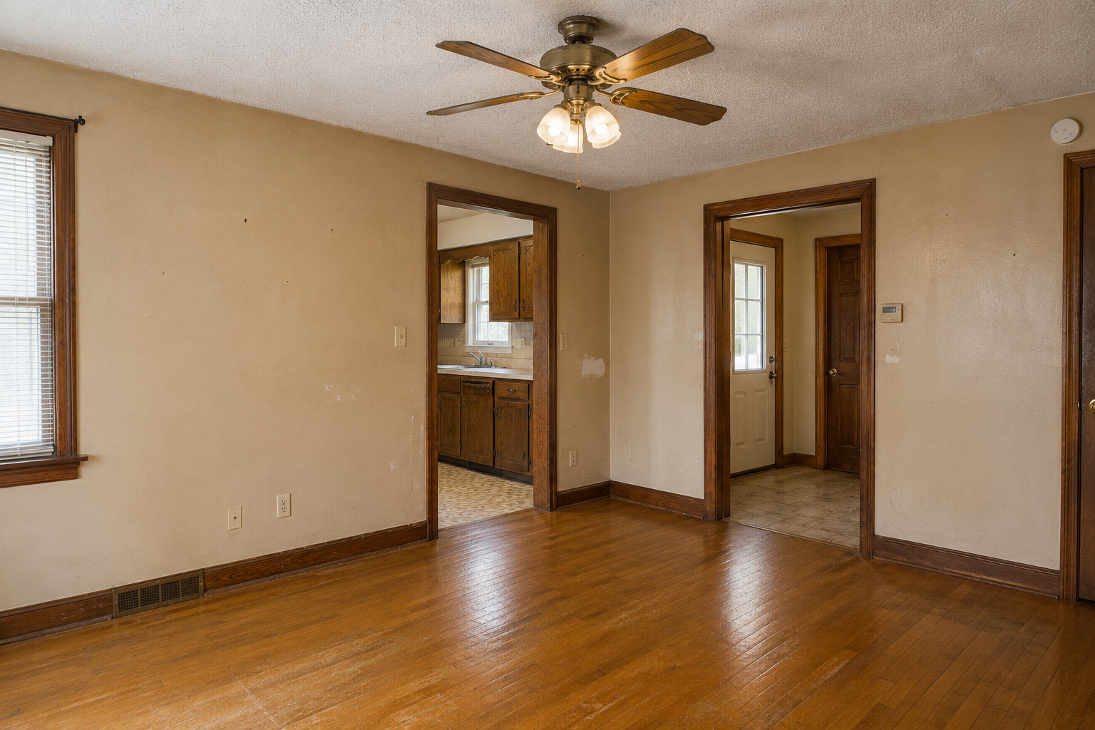 Before home improvement - outdated interior in Knightdale NC