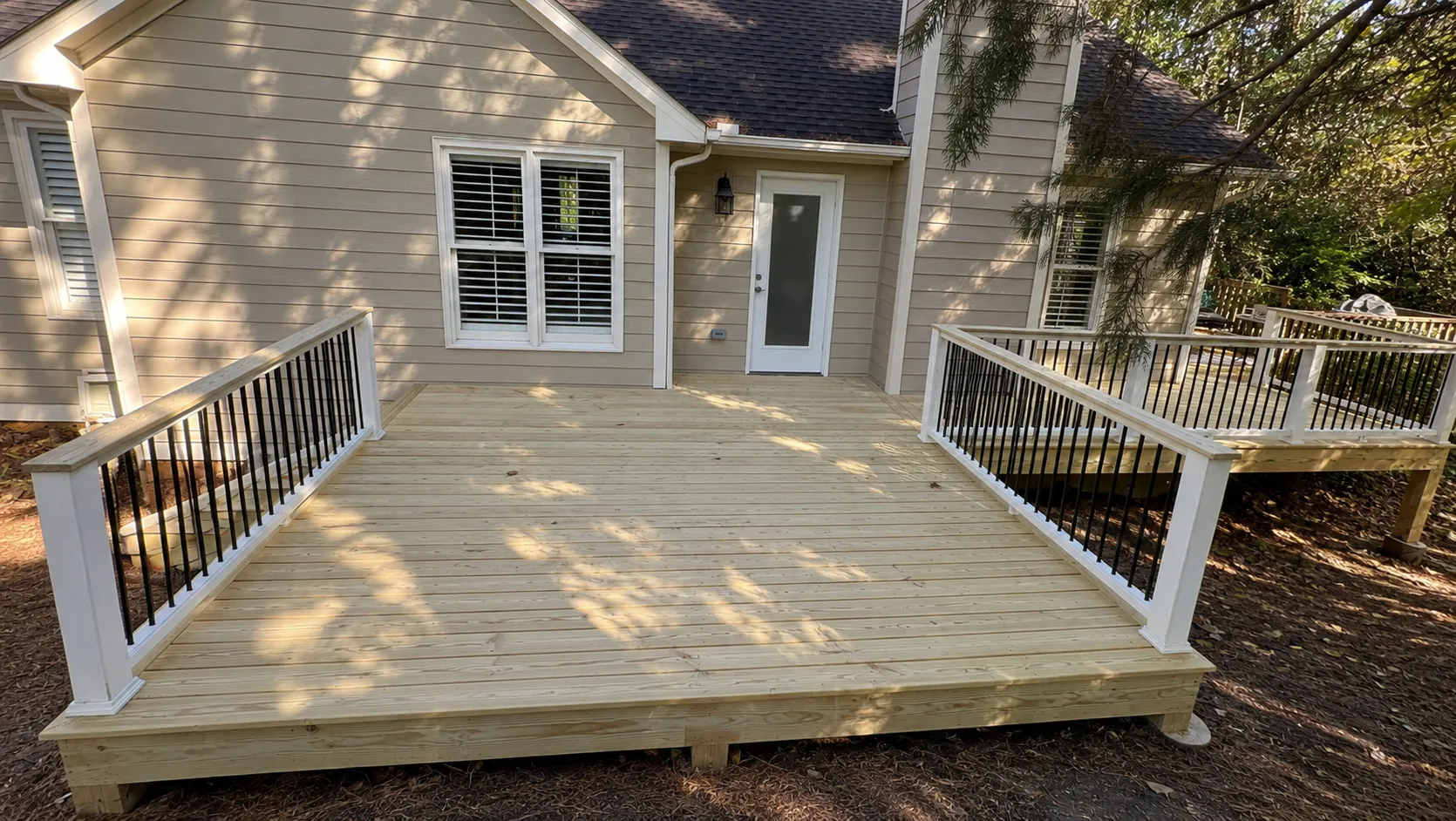 After - new custom deck built by LMK Home Services