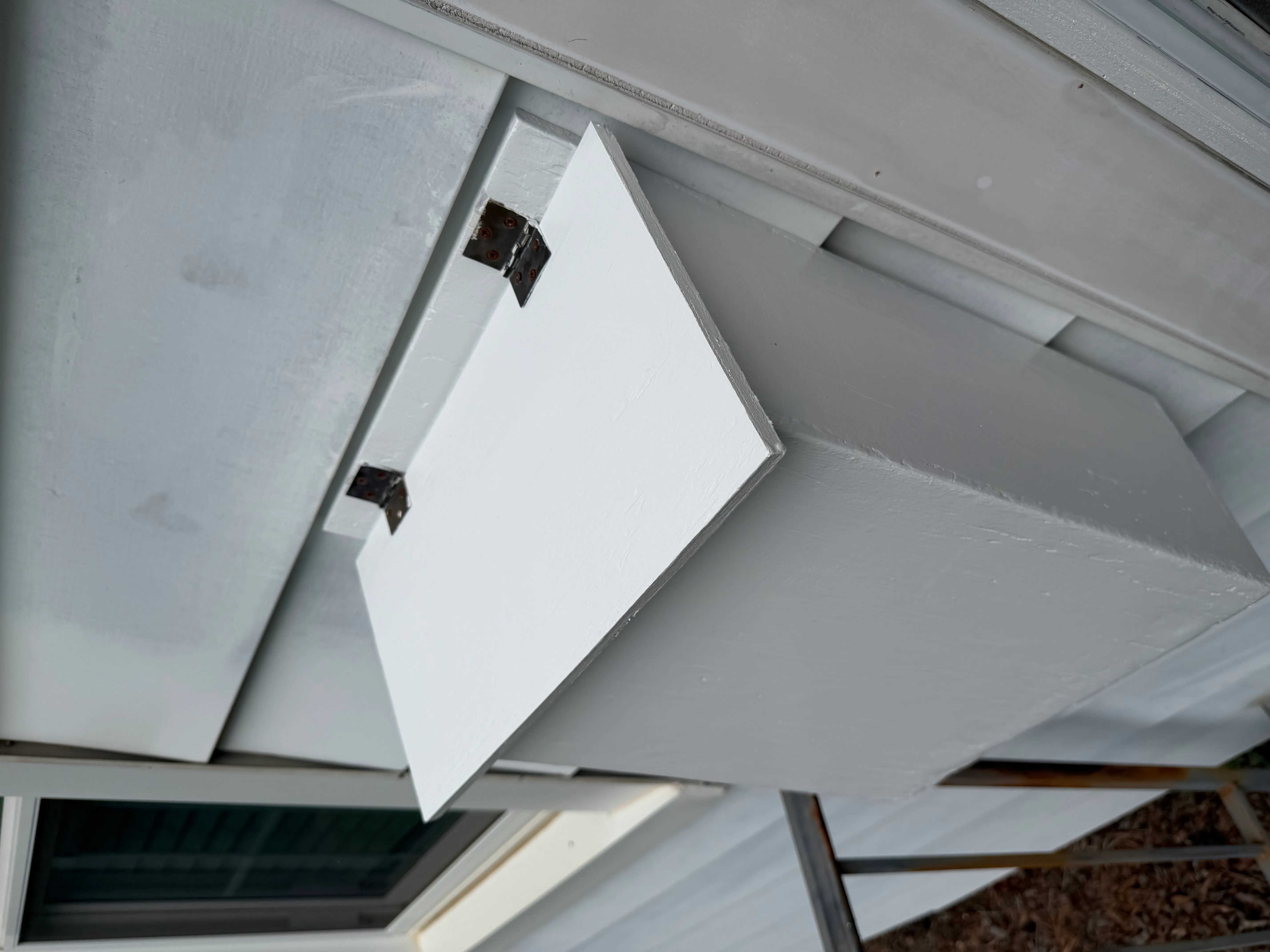 After - repainted exterior shelf by LMK Home Services