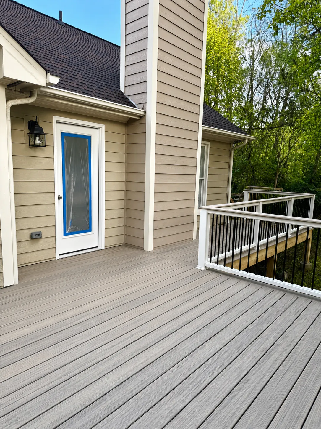 Custom deck built by LMK Home Services in North Raleigh NC